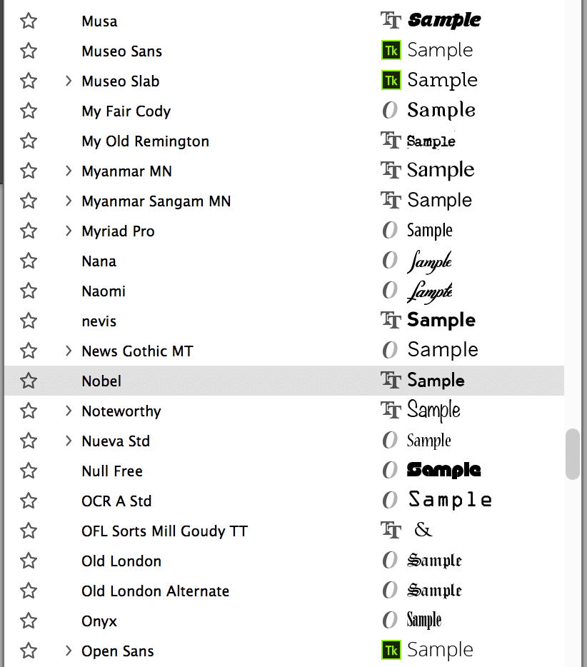 Fonts